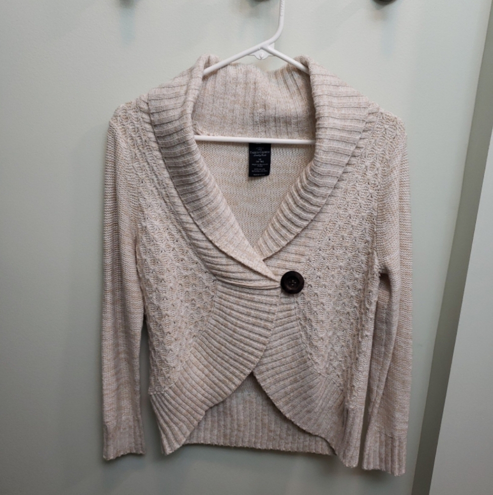 Faded Glory Shawl Neck Cardigan Size Medium Preppy